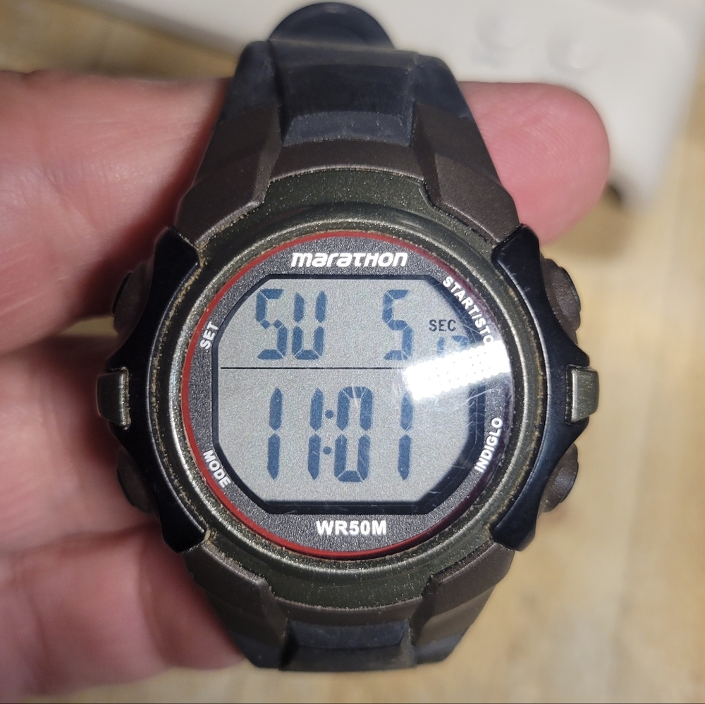 Mens  Marathon digital watch in good condition